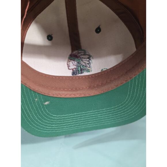 VTG Chippewa Boots USA Hat Orange & Green SnapBack Cap Embroidered Workwear RARE - Picture 4 of 4